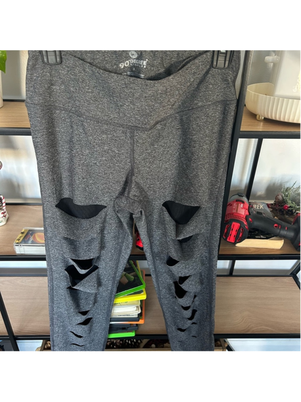 90 Degree By Reflex Charcoal Leggings